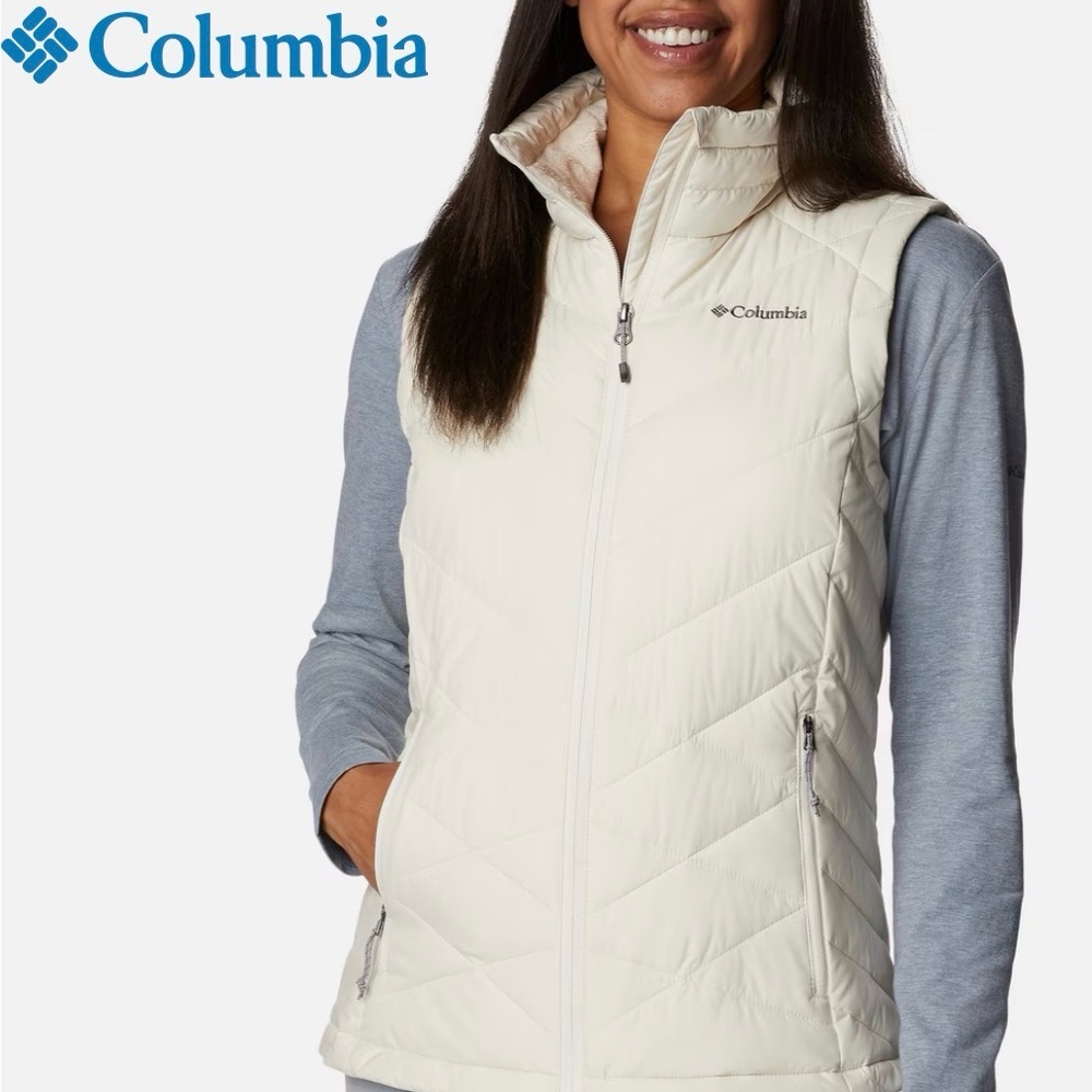 Columbia Women's Off-White Quilted Vest